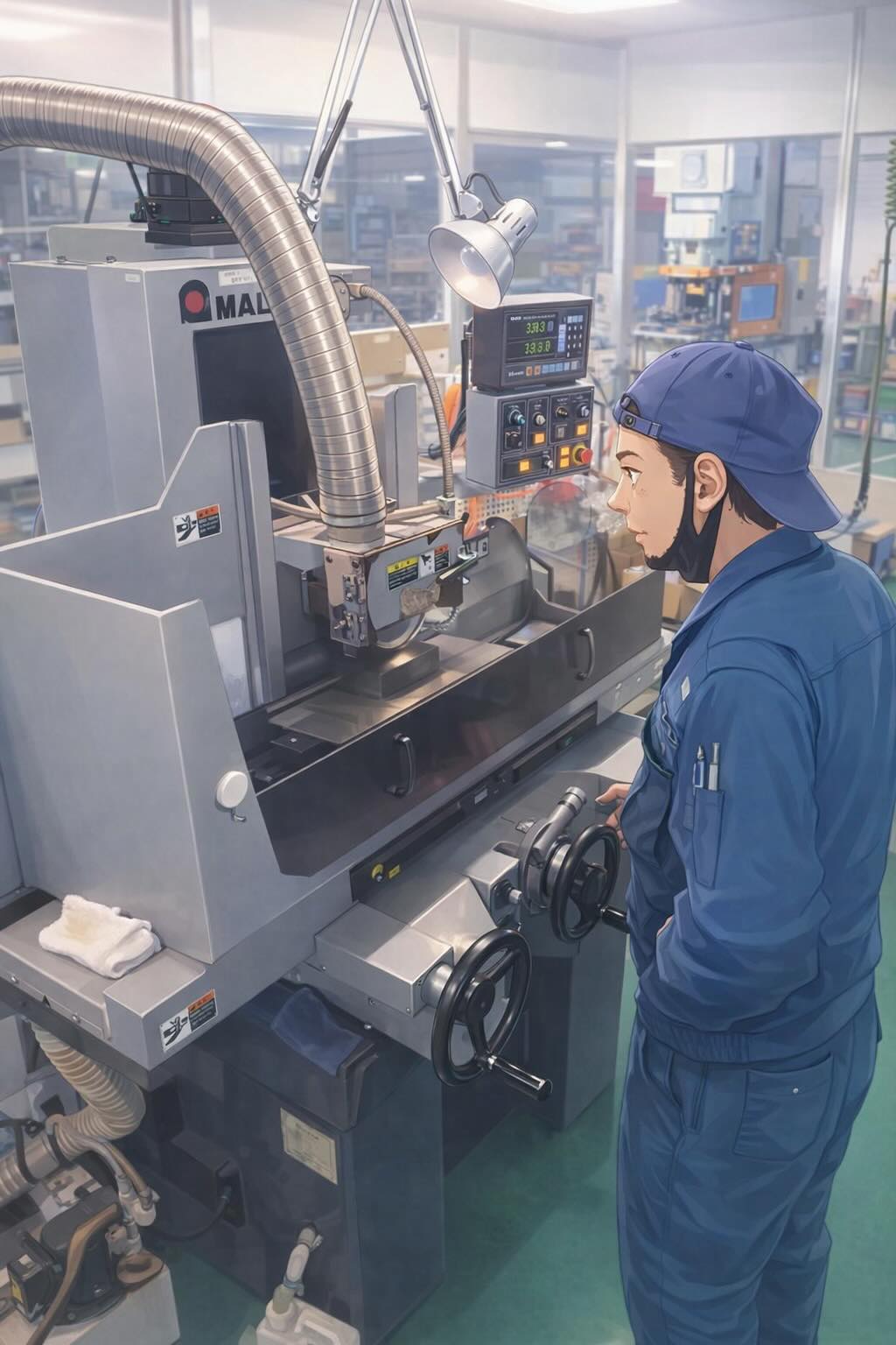 工具を研磨して品質維持