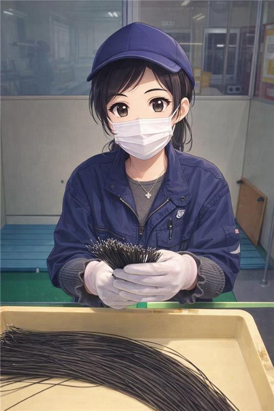 ハーネス検査中