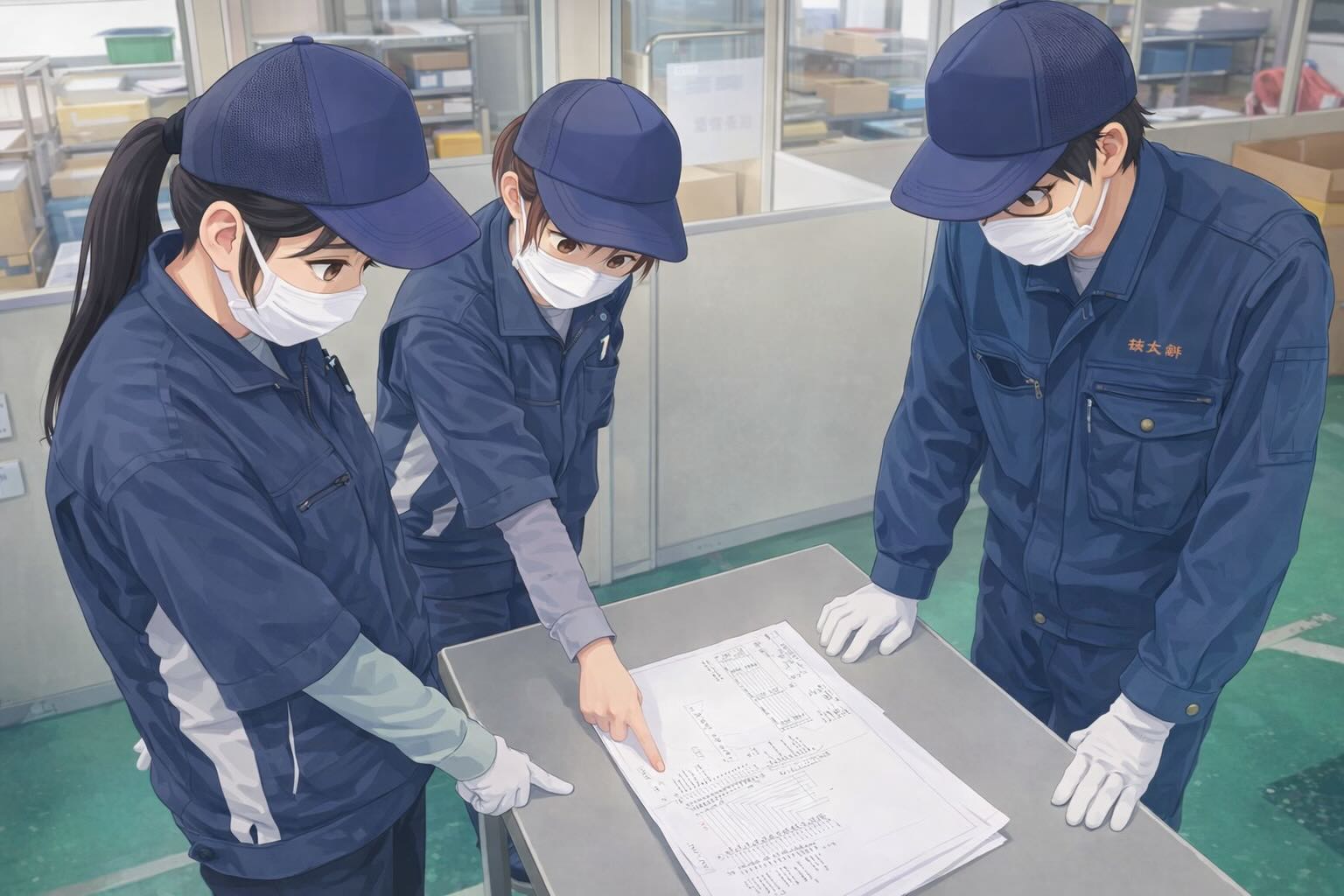 ミスの無いようにしっかり確認中